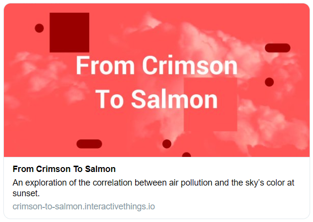 From Crimson to Salmon